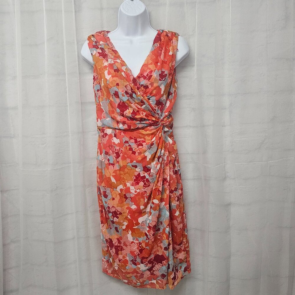Andre Oliver Dress Coquette Sleeveless Pink Orange Retro 4 - Picture 2 of 13